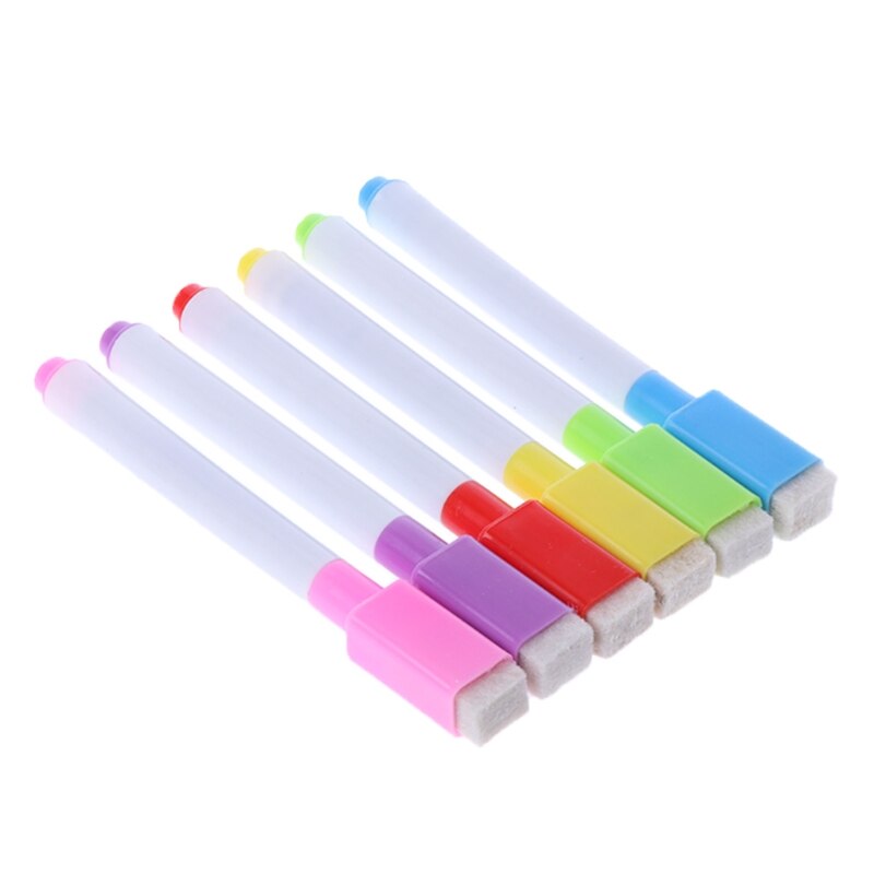 Rotulador borrable de pizarra blanca para niños, suministros de papelería para escuela y oficina, suministros para profesores, 4/5/6/8/10/12 Uds.