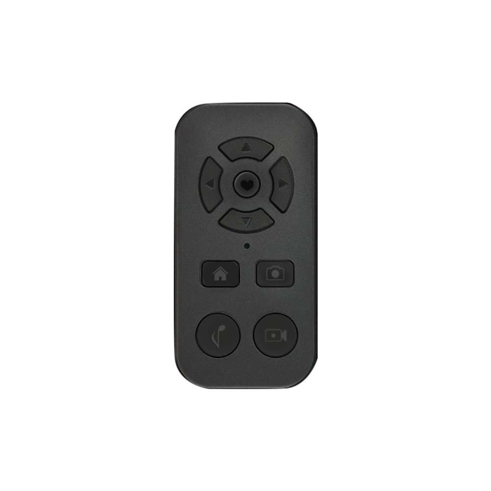 Control remoto Universal compatible con Bluetooth con controlador de nueve teclas para grabar vídeo de lanzar páginas para leer libros electrónicos: Negro