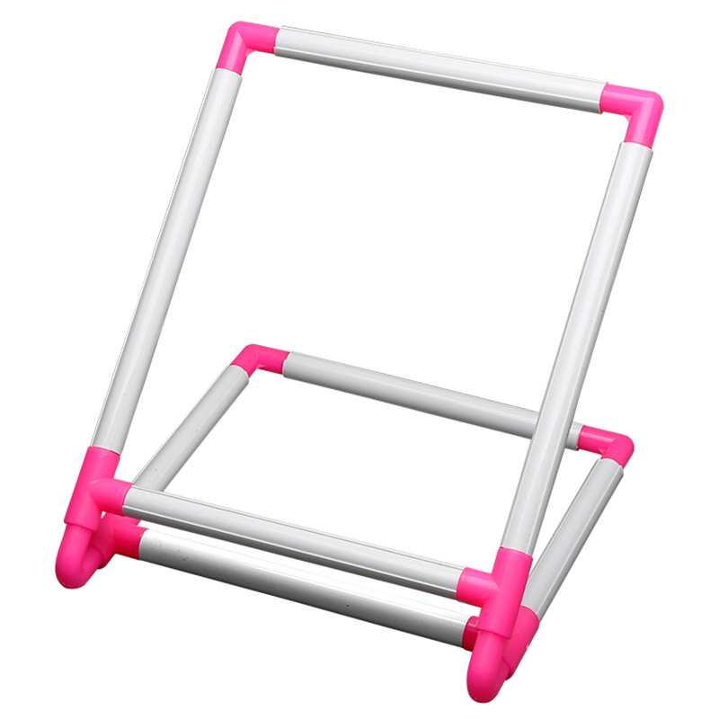 Embroidery Frame Practical Universal Clip Plastic Cross Stitch Hoop Stand Holder Support Rack Diy Craft Handheld Tool: Default Title