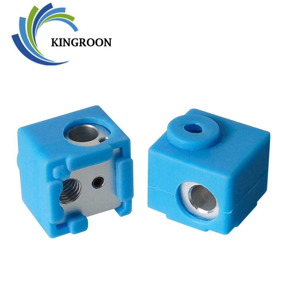 Kingroon E3D V5 J-Head Verwarming Blok Extruder Aluminium Hotend V5 Verwarmd Blok Silicon Case Cover 3D Printer Onderdelen 16*16*12Mm
