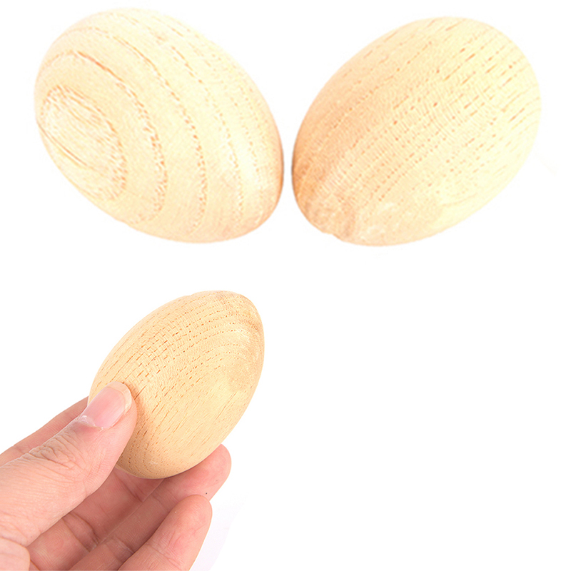 2 uds. Agitadores de huevos de madera instrumentos musicales de percusión SONAJA rítmica para bebés y niños