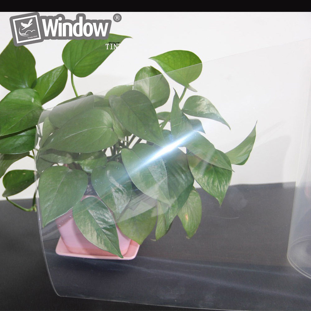 SUNICE 4MIL Sicherheit Sicherheit Fenster Film Adhesive Vinyl Film Schutz für Home Office Flur Klar Glas Wasserdicht 50 cm x 200 cm