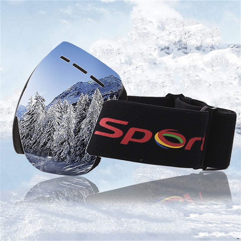 Skibril UV400 Laag Anti-fog Grote Ski Brillen Masker Ski Bril Vrouwen Mannen Snowboard