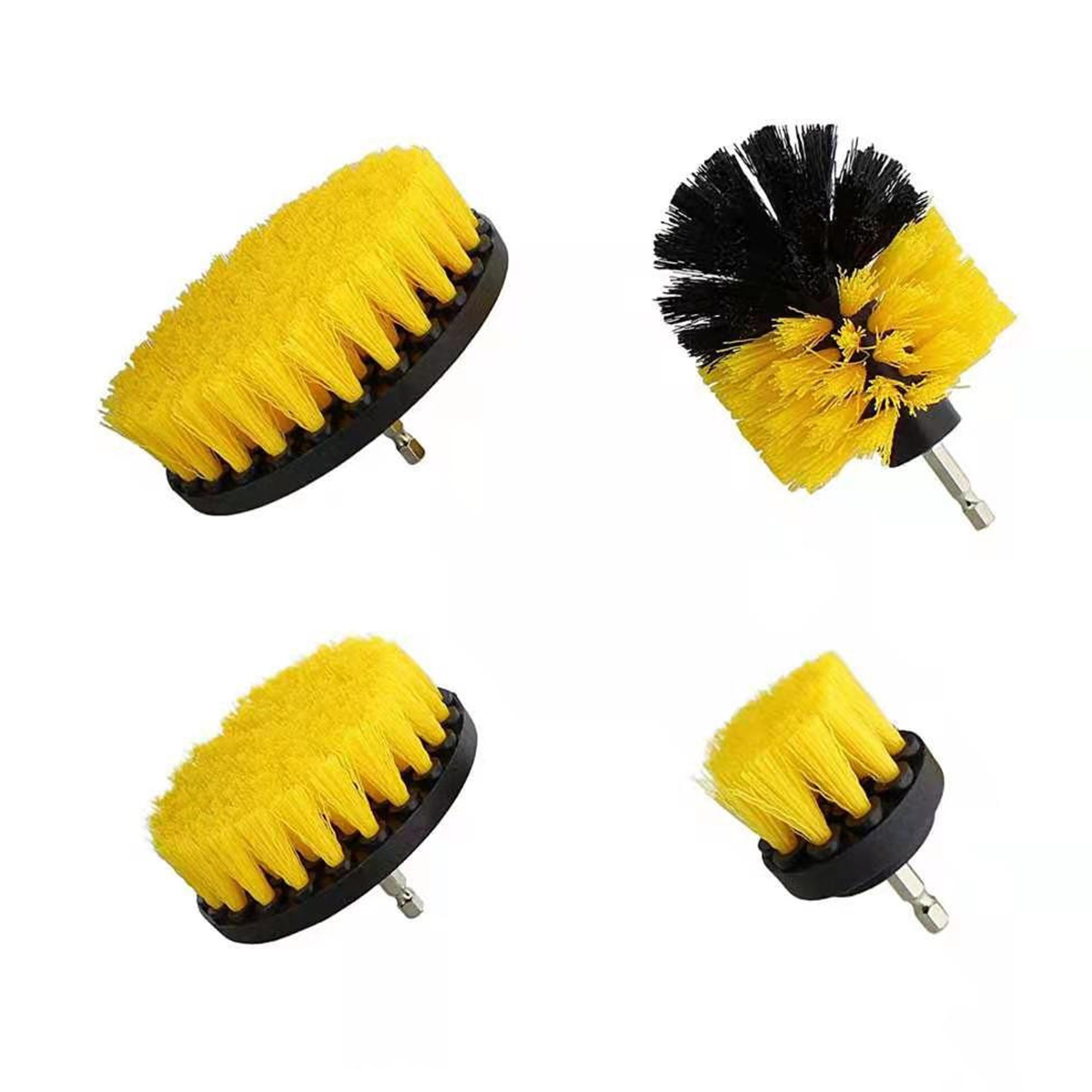 Kit de escova de broca elétrica ferramenta escova de limpeza elétrica para telha do carro escova do banheiro cozinha escovas purificador plástico