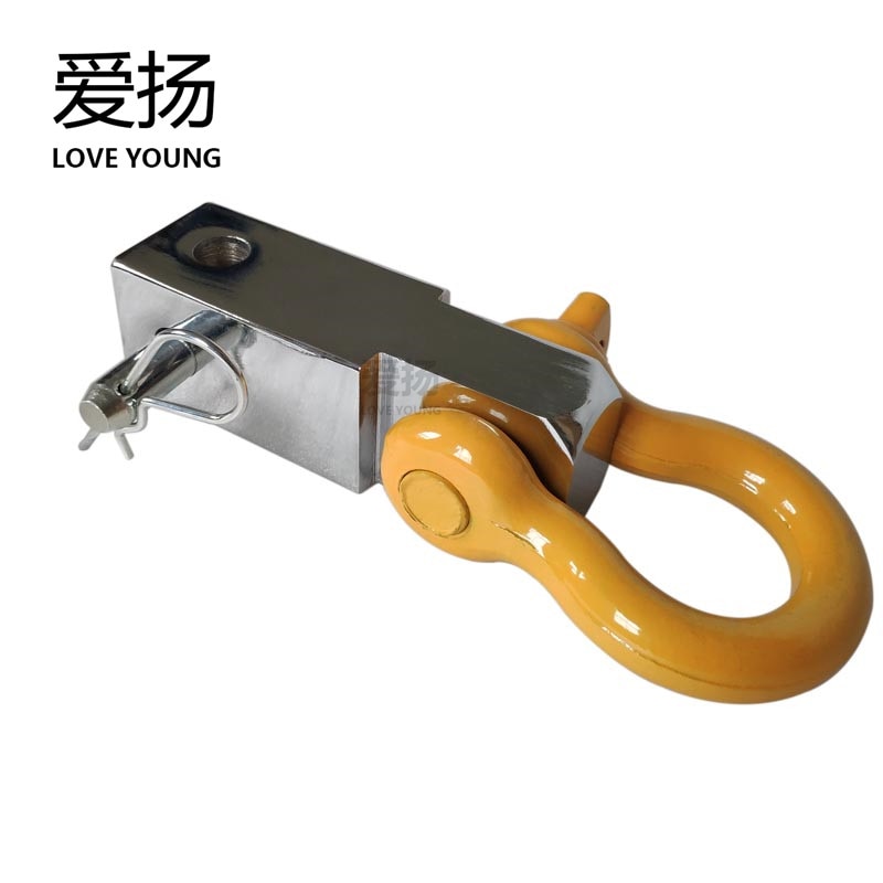 Black Durable Anti Rust Trailer Arm Connector Bow Shackle Hitch Receiver