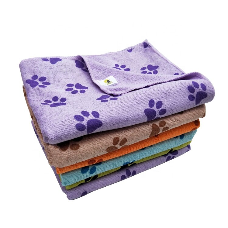 De Hond Pootafdrukken Hond Microvezel Microfiber Handdoek Voor Hond