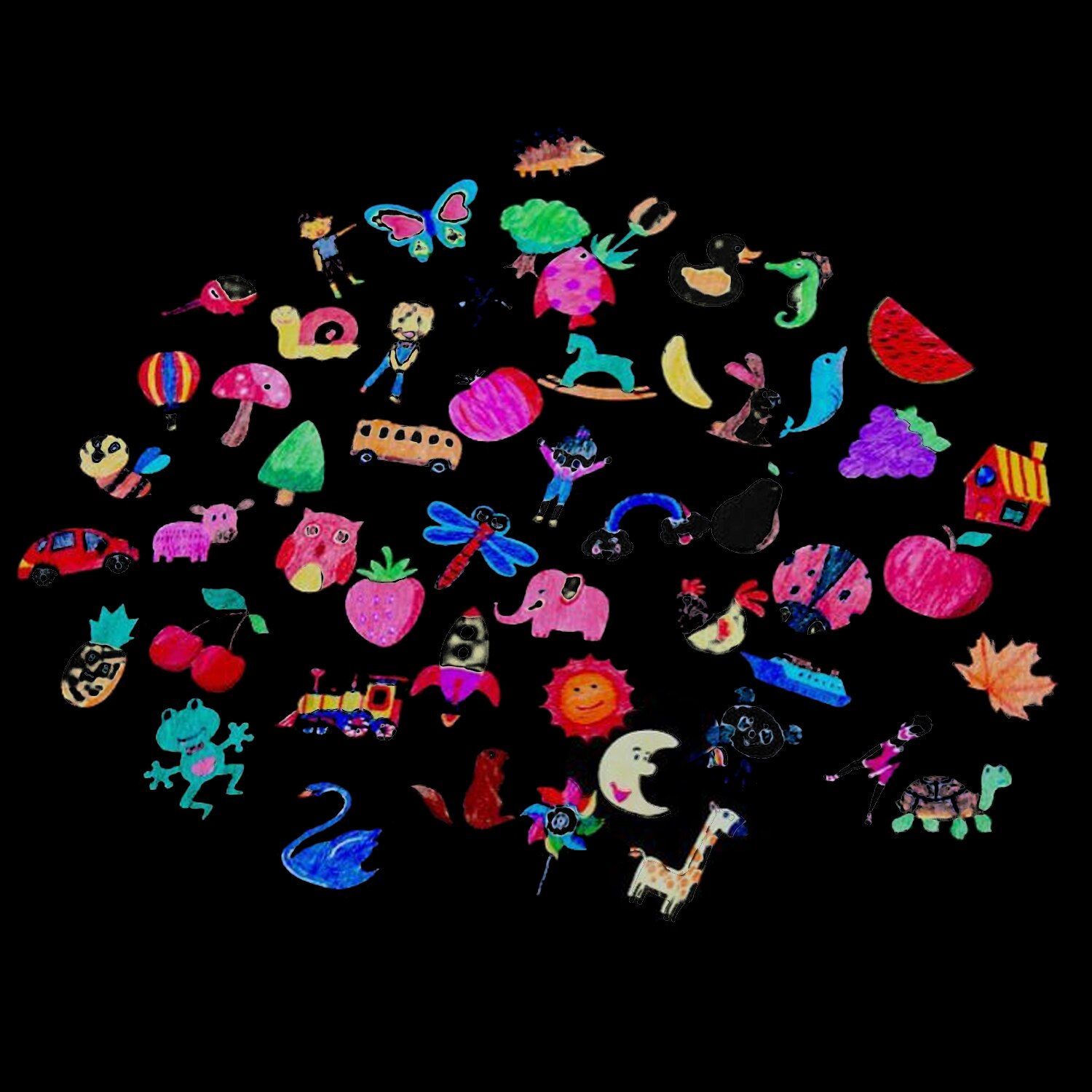 120 pièces peinture coloré pochoir Kit ensemble avec brosse copeaux de bois pochoirs référence dessin crayon école modèle aléatoire jouets