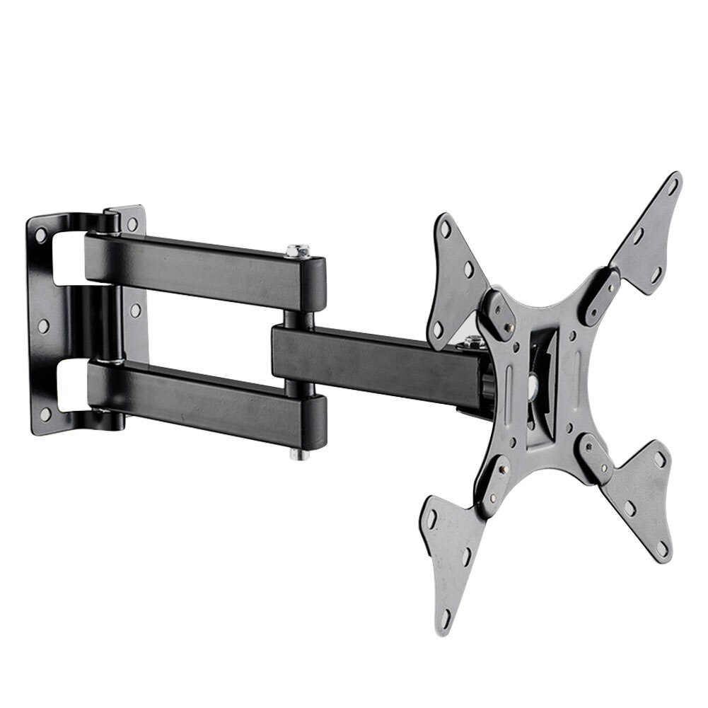 Hanging Universal Adjustable Angle 14-37 Inch Rotatable Home Wall Mount Frame Support Stable Bedroom Steel Plate TV Bracket