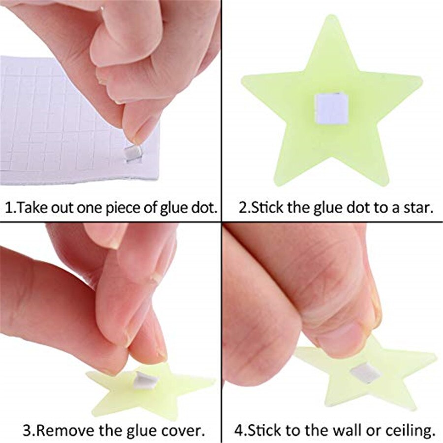 50 Pcs Luminous Aufkleber Glow In Dark Diy Weihnachten Kinder Zimmer Licht Up Spielzeug Jungen Mädchen Fluorescent Snowfla Spielzeug ke spielzeug