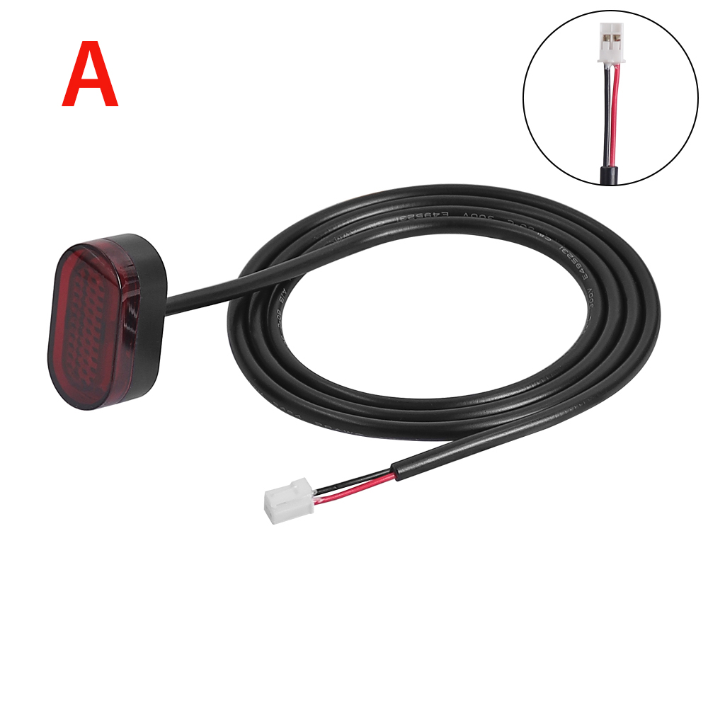 Achterlicht Voor Elektrische Scooter Veiligheid Waarschuwing Rem Led Lamp Skateboard Stoplicht Achter Spatbord Spatbord Achterlicht: WHITE