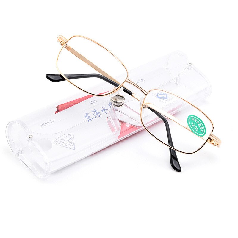Lesebrille Led Randlose Silberfarbene Lesebrillen Stärke 3,0 Dioptrien Lese Brillen