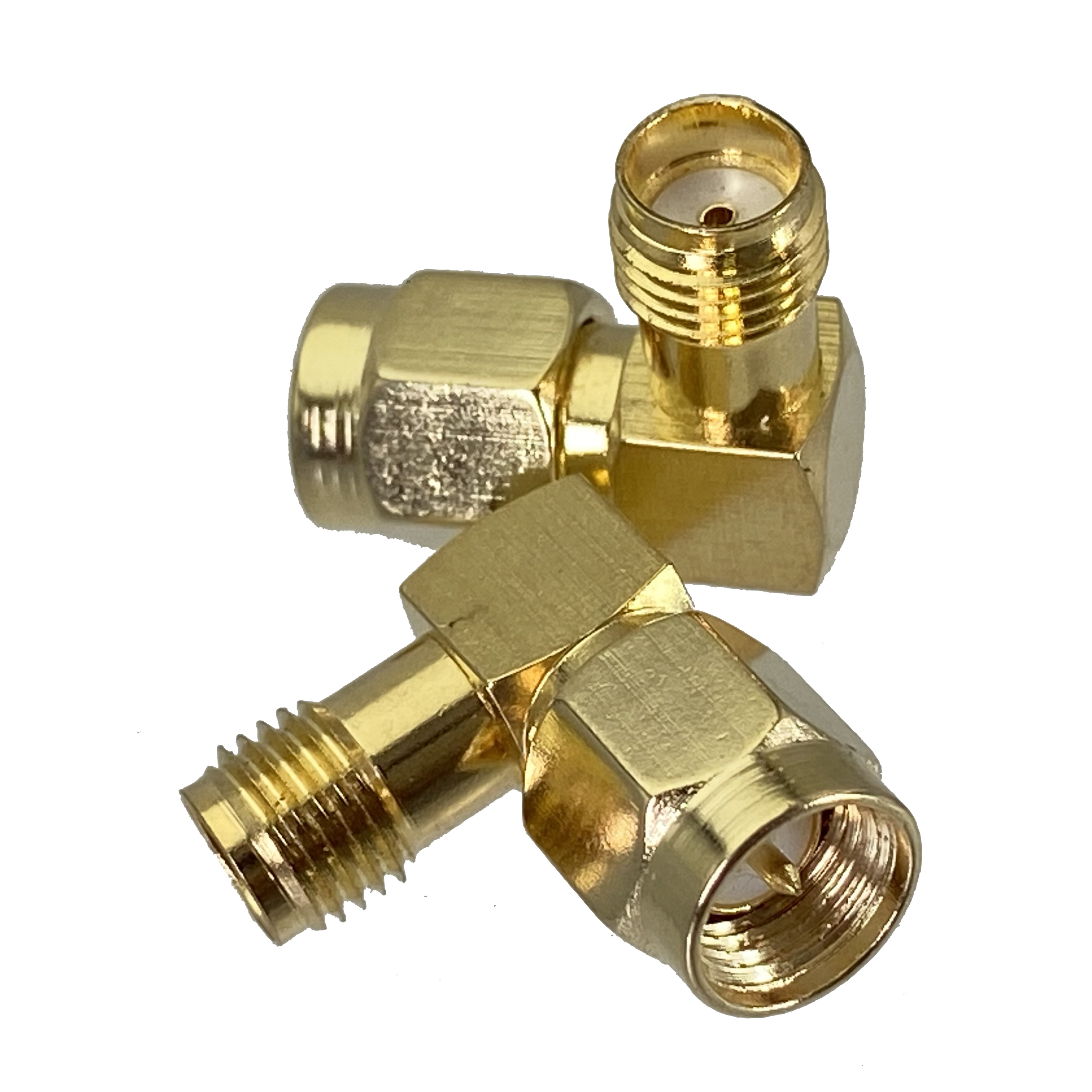 Adaptador SMA/RP-SMA a SMA/RPSMA enchufe macho y conector hembra conector Coaxial RF recto y de ángulo recto 1 Uds