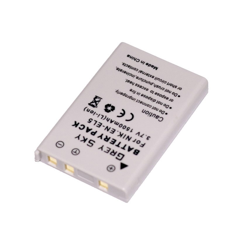 3.7v 1500 mah en -el5 en el5 enel 5 batteri + lcd usb-oplader til nikon coolpix  p530 p520 p510 p100 p500 p5100 p5000 p6000