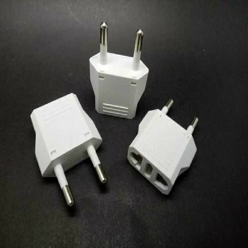 US (USA) To EU (Europe) 250V AC 10A 2200W Travel Charger Wall AC Power Plug Adapter for USA Converter White