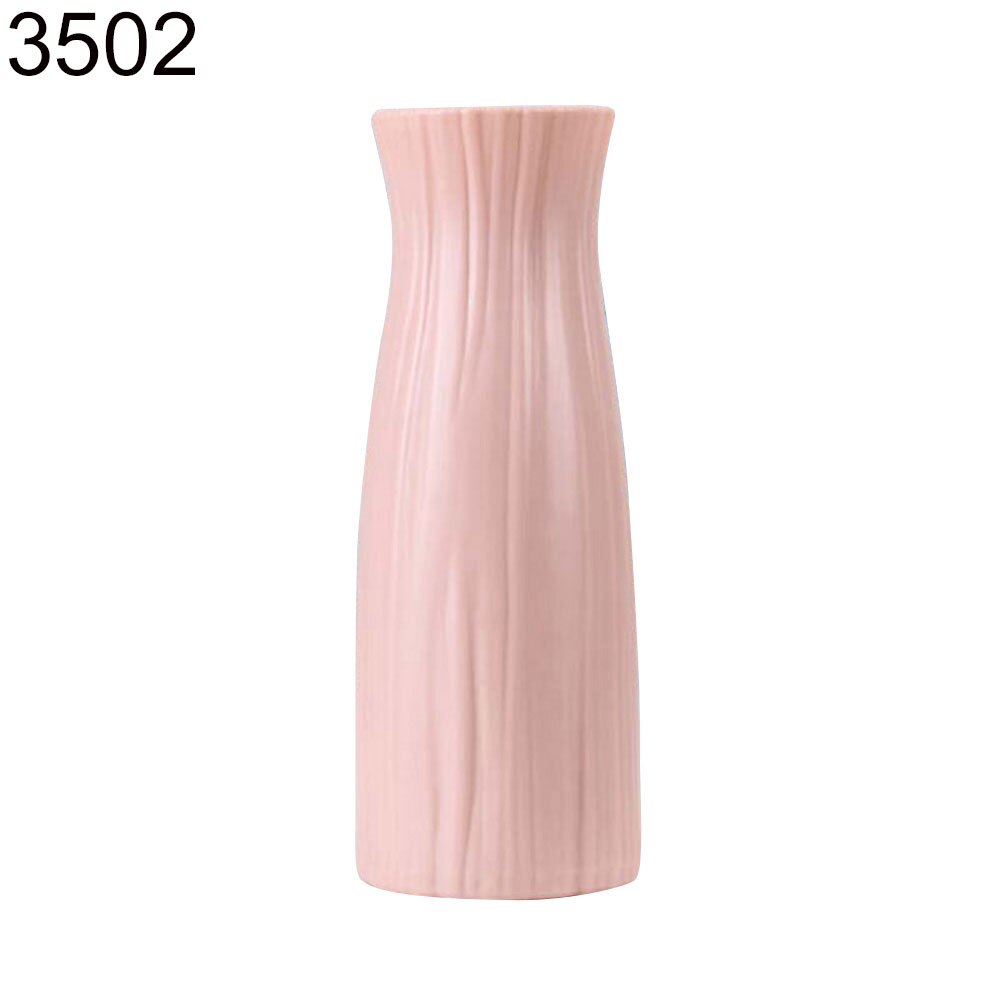 Kunststoff Vase zerschmettern-nachweisen Blumentopf Vase Moderne Studie Flur Hochzeit Dekor Blumentopf Einfache Einzigartige Vase für dekorieren: Rosa 3502