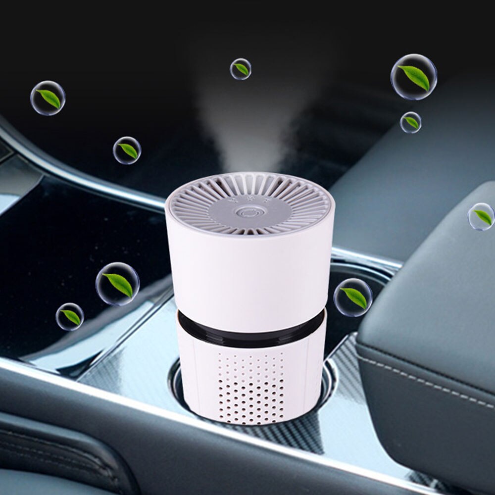 Air Purifier For Bedroom Desktop With Hepa Filter Car Air Purifier Low Noise Portable USB Air Ionizer Freshener
