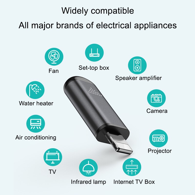 Typ c gränssnitt smart app-kontroll mobiltelefon fjärrkontroll trådlösa infraröda apparater adapter ir usb-adapter för iphone
