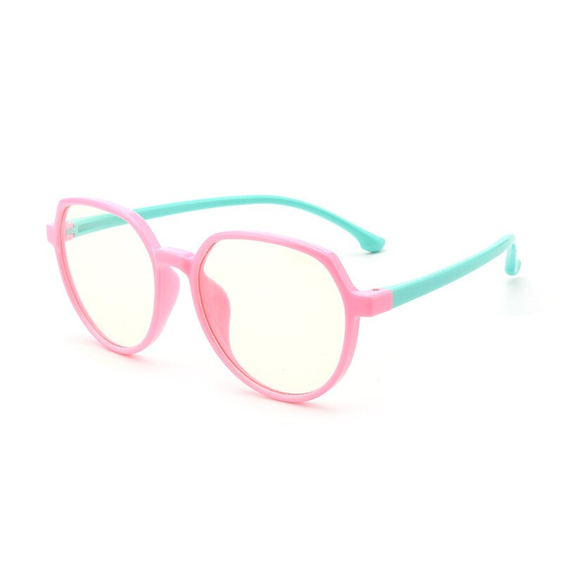 Silicona niños gafas niño niña miopía marcos para lentes recetados gafas transparentes niños gafas marco óptico: D