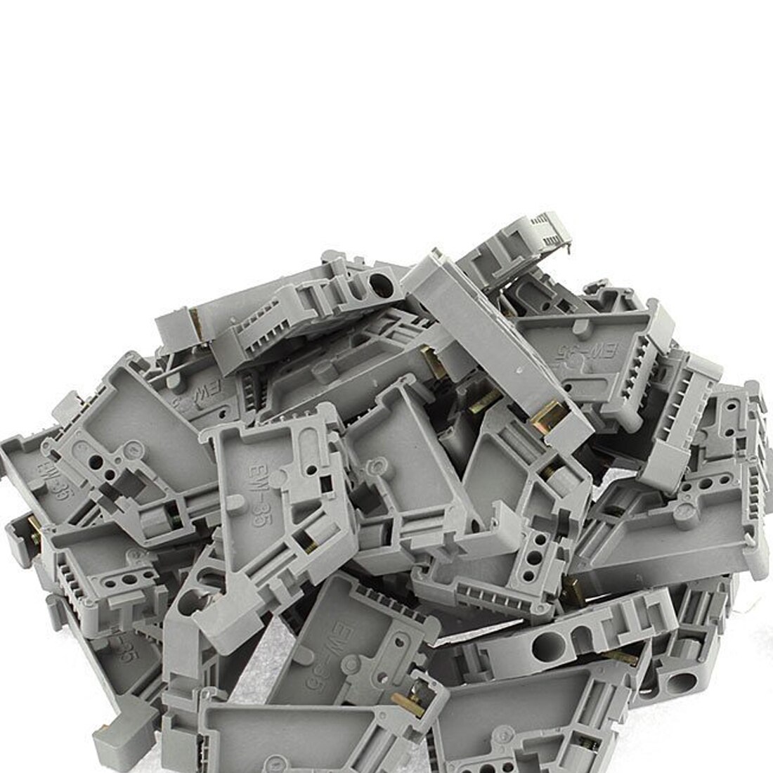 50 Stuks 35Mm Din Rail Terminal Blok End Stopper Montage Clips