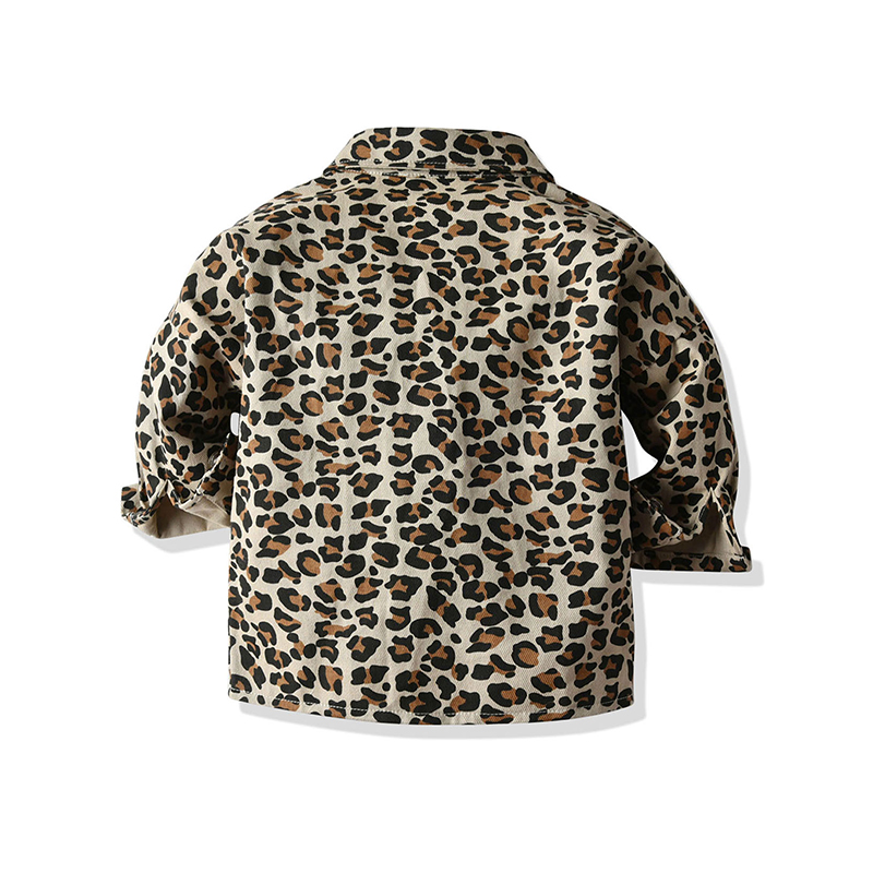 Babyinstar kinderblouses voor meisjes, luipaardprint meisjesblouses, kinderoutfits, peuterkleding, topjes voor meisjes