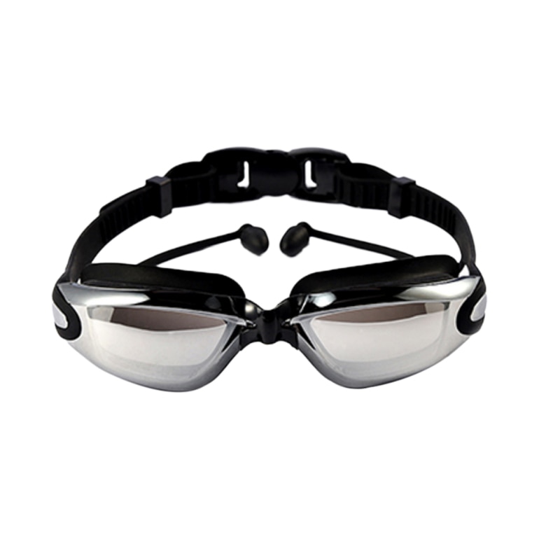 Svømmebriller justerbar vandtæt anti-tåge uv svømmebriller