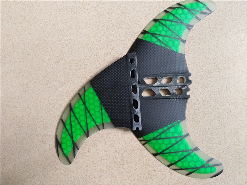 Future G5 Medium Fiberglass Honeycomb Carbon Surfboard fins for Surfing Green fins sup board quillas surf aletas surf