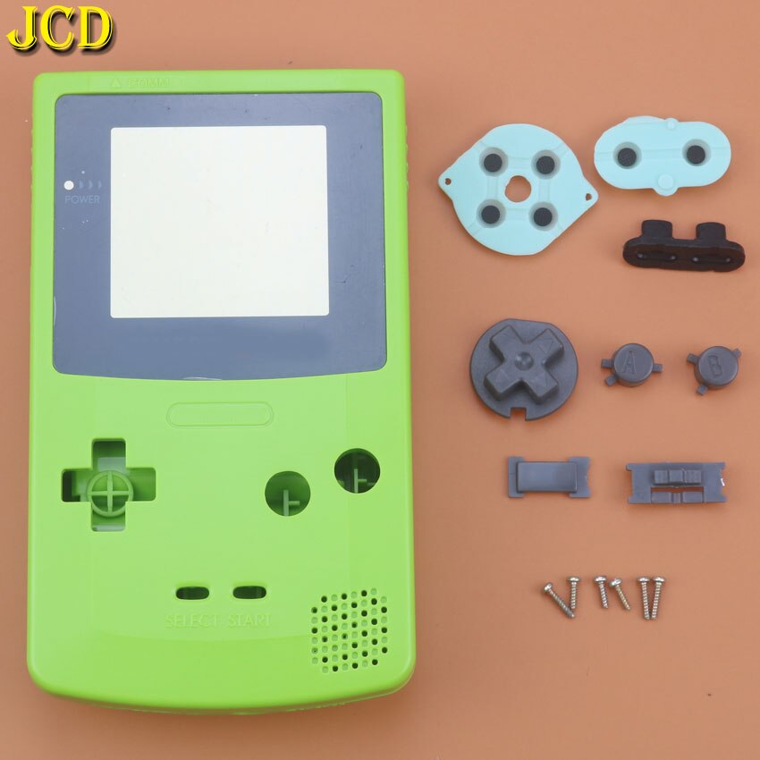 JCD 1PCS For Nintend GameBoy Color Game Replacement Case Plastic Shell Cover for GBC Console Full Housing Case: E