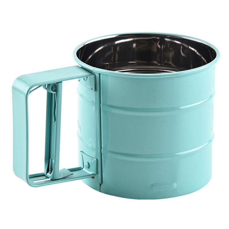 Kapmore 1 Pc Zeefje Creatieve Handmatige Roestvrij Staal Meel Zeef Bakken Tool Mesh Zeef Bakken Tools Voor Keuken: Green