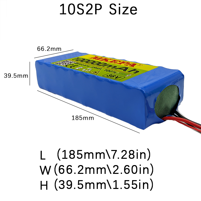 36V 100000 mAh 36V Elektroroller-Batterie Lithium-Elektroroller 500W Elektroroller-Batterie 36V 10s2p-Batterie