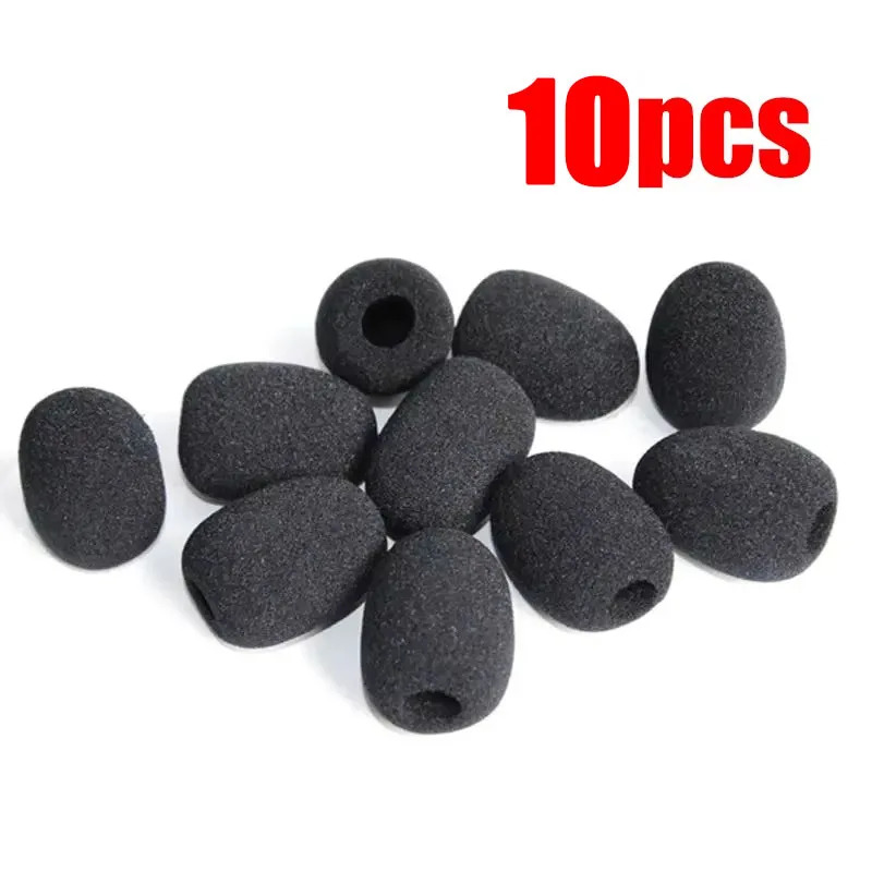 5/30/100/500 st mikrofon vindruta svampskydd headset mikrofon skum skydd skyddslock för svanhals mötesmikrofon: Röd