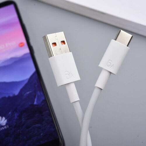 1/1 5/2M Huawei Mate 40 Pro 6A Cable de tipo C 66W Max sobrecargar USB-C línea de datos para Nova 7 8 SE P30 P40 Pro Honor 30 V30 Pro 30S