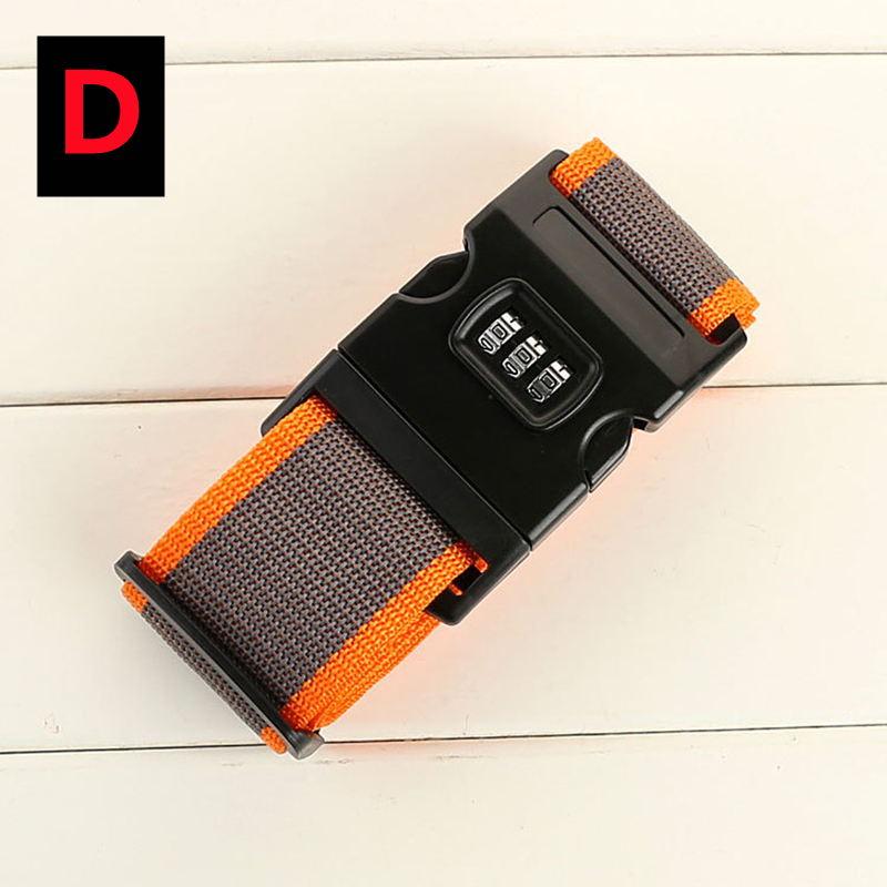 2/1PC Luggage Buckle Strap Anti-theft Password Lock Packing Belt Luggage Strap Bundling Belt Packing Belt Strap Suitcase Belts: 3/8" / Chocolate