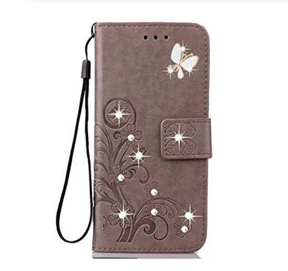 Per UMIDIGI A9 Pro Copertura di Caso di Vibrazione DELL'UNITÀ di elaborazione Del Cuoio Del Raccoglitore Capa Coque Telefon Etui Cassa del Magnete Per UMIDIGI Umi A9 pro Fonda Borsette Astuccio: Gray HZ butterfly