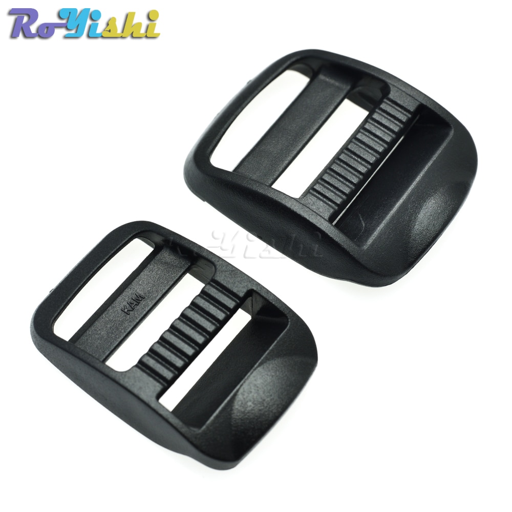 3/4&quot; 1&quot;Plastic Ladder Lock Slider Buckle Black for Backpack Straps Webbing Size 20mm 25mm