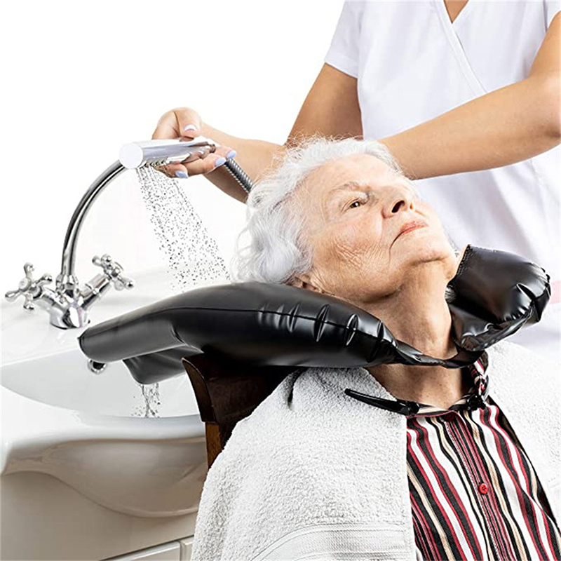 Pvc Opblaasbare Shampoo Bassin Salon Head Tray Home Wastafel Kussen Nek Rest Spa Kussen Kapper Accessoires