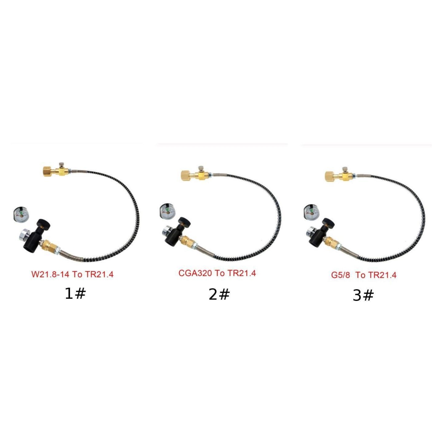 Voor Sodastream Soda Club Co2 Cilinder Refill Adapter Met Aansluiting Slang G5/8 Te TR21.4/W21.8-14 Om TR21.4/CGA320 Om TR21.4