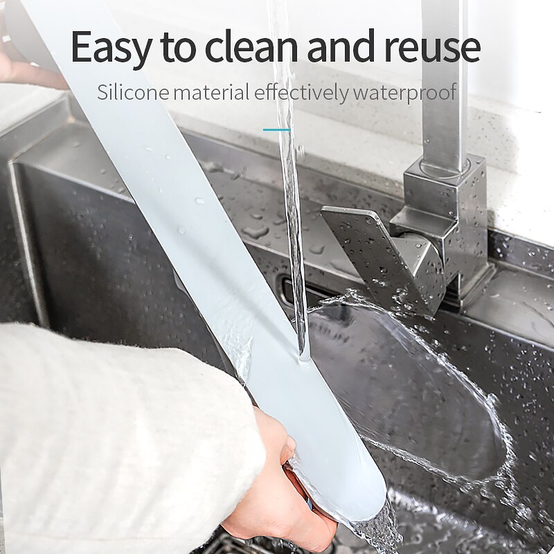 1PC Kitchen Sink Water Splash Guard Silica Gel Removable Waterproof Screen Used For Fruit Vegetable Washing Dishes Water Barrier