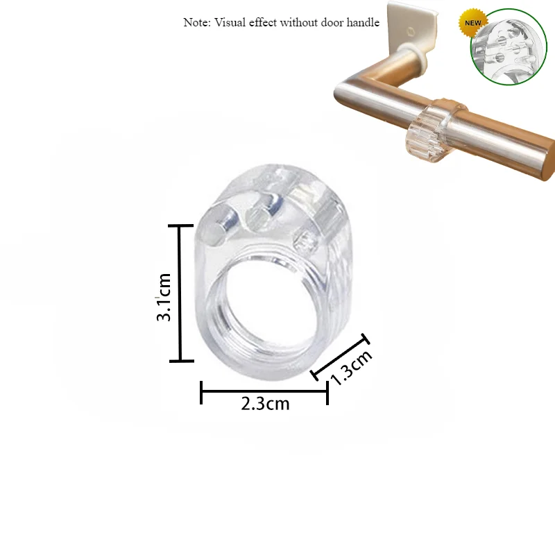 Transparante Deurstop Deurklink Muurbeschermingen Meubelbeschermingen Pad Home Improvement Anti-Shock Borgring Stop: XL / Zilver