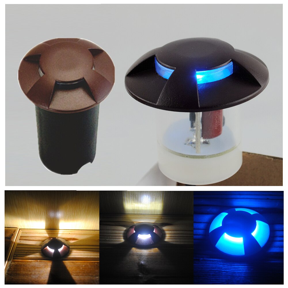 Wasserdichten Lampe für Garten Niederspannung LED Grundlicht Aluminium Einbautreppen Beleuchtung Terrasse Stelle IP67