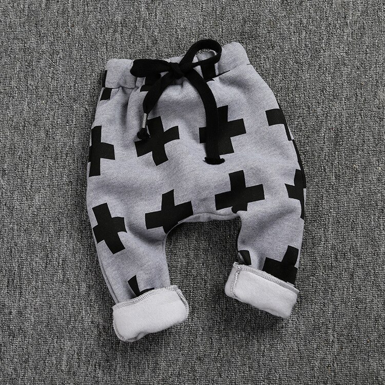 Pantalon sarouel pour enfants, automne hiver, velours , taille élastique, en coton pour garçon, imprimé,