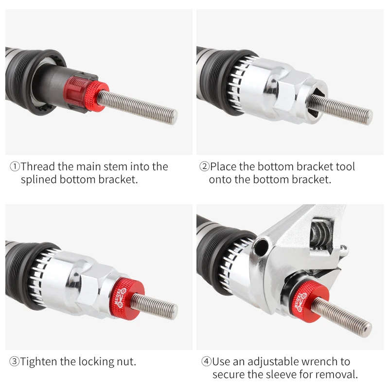 MUQZI gereedschap voor het verwijderen van trapas voor fietsen voor 20 tanden BB