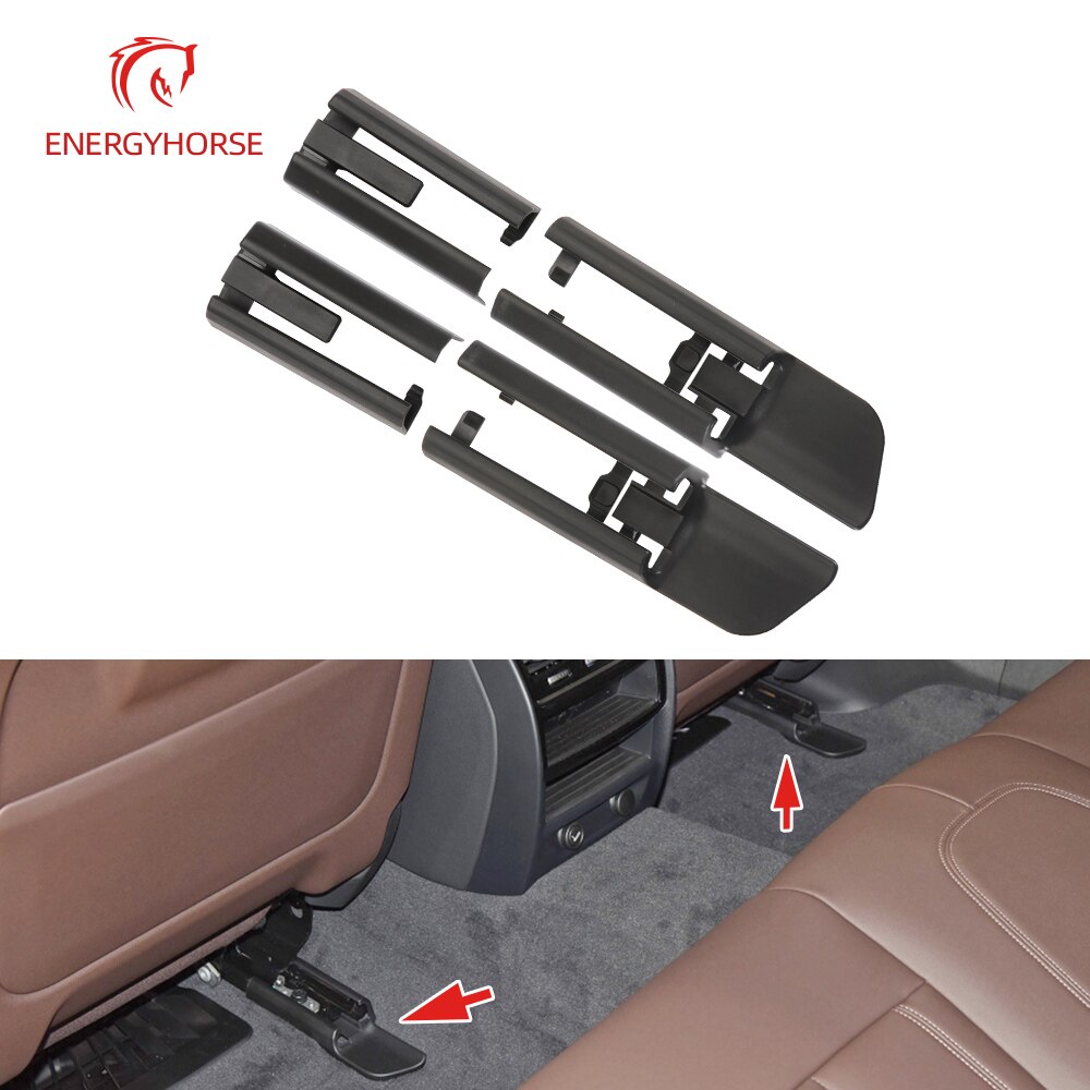 Cubierta embellecedora de riel de asiento de coche, accesorio ABS, color negro, para pista deslizante, capó delantero, trasero, izquierdo y derecho, para BMW G30 G11 G12 F15 F16 5 7 Series X5X6