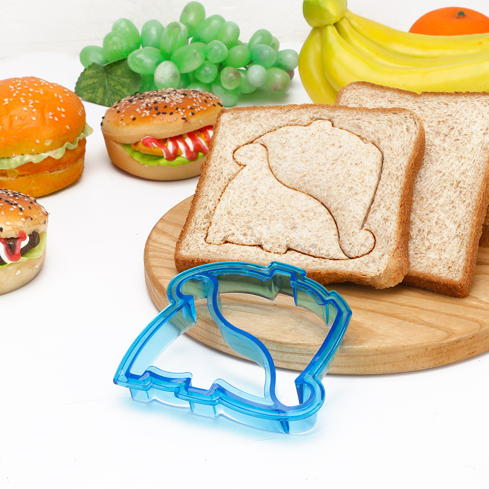 Molde cortador de sándwich con forma de corazón y estrella, cuchillo para pan, molde para galletas, sellador de sándwich, herramientas de pastelería para hornear, máquina para hacer almuerzo para niños: Caqui oscuro