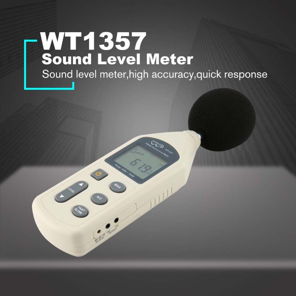 LCD Digital Sound Level Meter Noise Volume Measuring Instrument Decibel Monitoring Tester 30-130dB