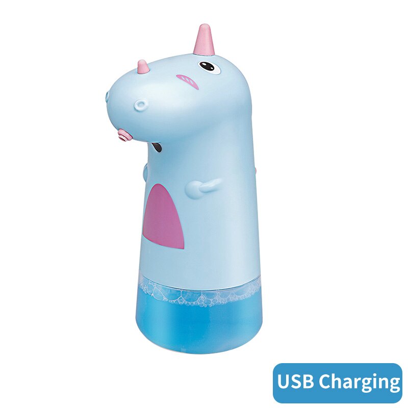 Distributeur automatique de savon mousse pour enfants, lavage des mains Intelligent, dispositif Non tactile, 2 Volume mousseux réglable pour la santé des enfants: Blue(USB Charge)