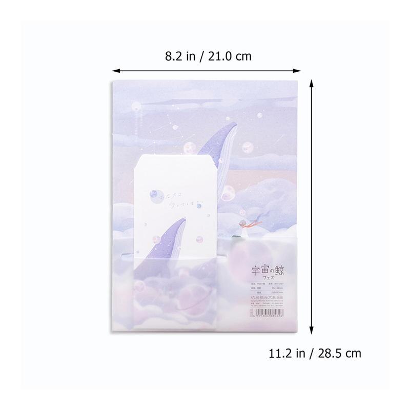 Envelopes 4 Sets Letter Paper Set Letter Paper Delicate Chancery Letters Writing Paper Letter Envelope Office Supplies