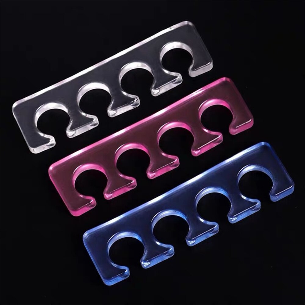 2 sztuk/partia palec u nogi separatory elastyczne miękkiego silikonu palec/palec u nogi przekładki 1 para paznokci polski Pedicure narzędzia miękkie palec u nogi separator 5 kolory