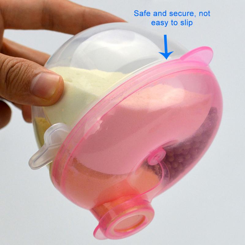 Three-Layer Milk Powder Box Baby Milk Powder Storage Box Pumpkin Apple Shape Portable Baby Leak-Proof Milk Powder Box