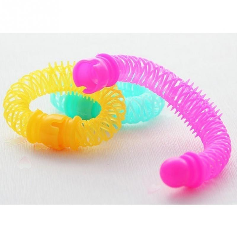 8 Teile/paket Tragbare Donuts Haar Locken Rolle Haar Styling Werkzeug Farben Nach Dem Zufall