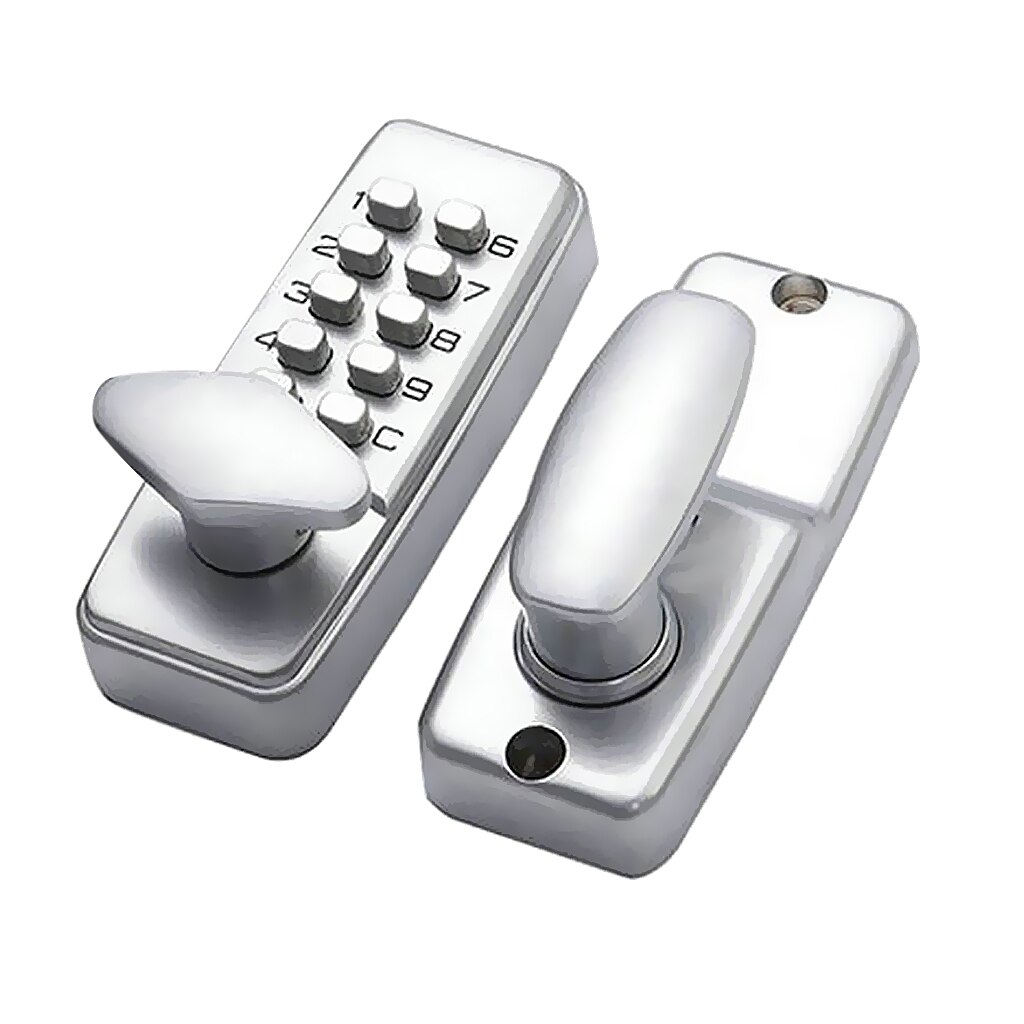D Digital Keypad Entry Code Combination Keyless Setting Lock for Door - Located On Door Knob Zinc alloy